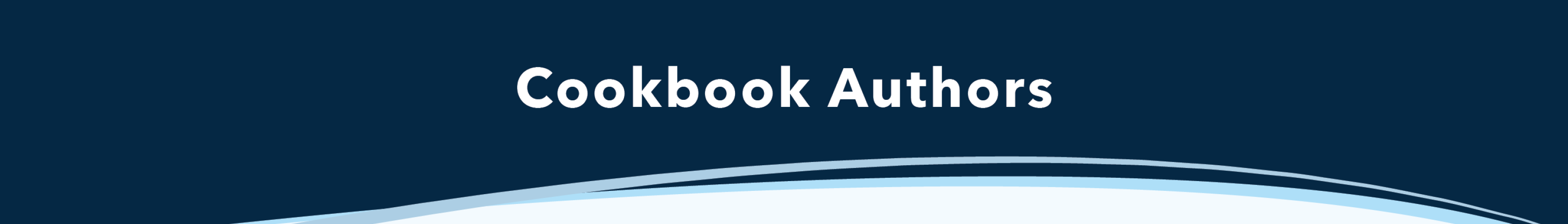 One County, One Book_Banner_Cookbook Authors