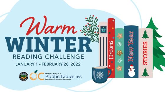 warm winter reading challenge banner