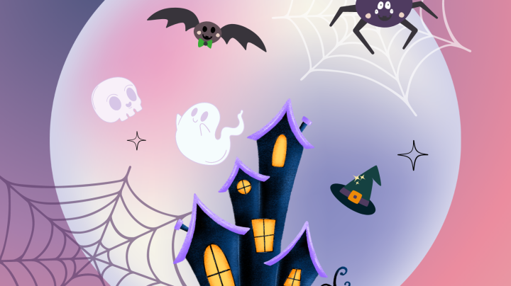 Spooky cartoon house