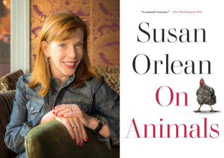 Photo of Author Orlean and book cover On Animals