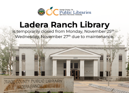 Ladera Ranch Library Closed