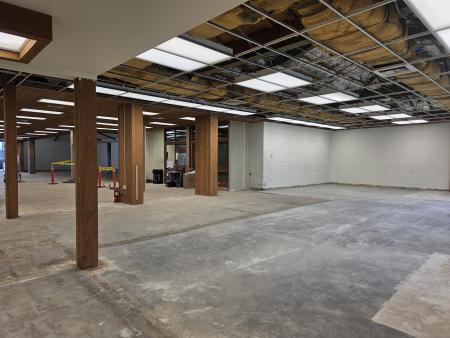 Interior of building under construction