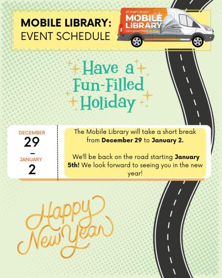 Hiatus Message Dec 29 - Jan 2